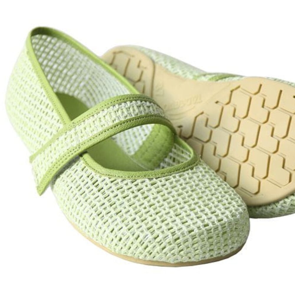 Tadeevo Barefoot Green Mesh Ballet Flats - EU 40